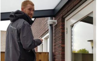 camerabewaking op woning na inbraak