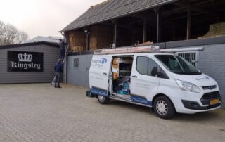 Bewakingscamera geplaatst bij een boerderij