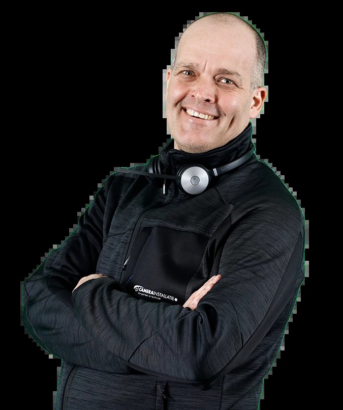Sander, adviseur, met headset